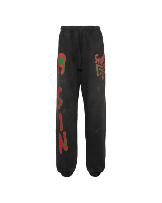 SAINT Mxxxxxx Black Mx6 Track Pants for men
