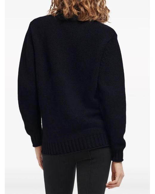 Barrie Blue Chunky-Knit Cashmere Jumper