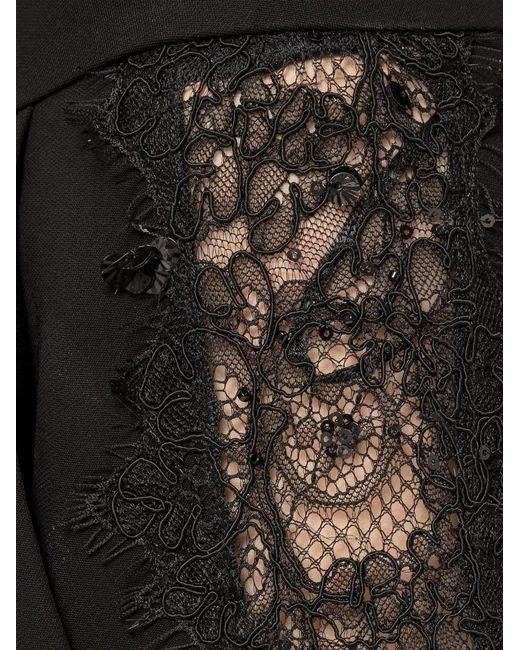 Nissa Black Lace Insert Trousers