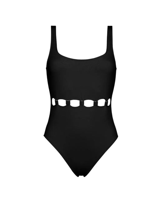 Eres Black Replay Tank One-Piece Swimsuit