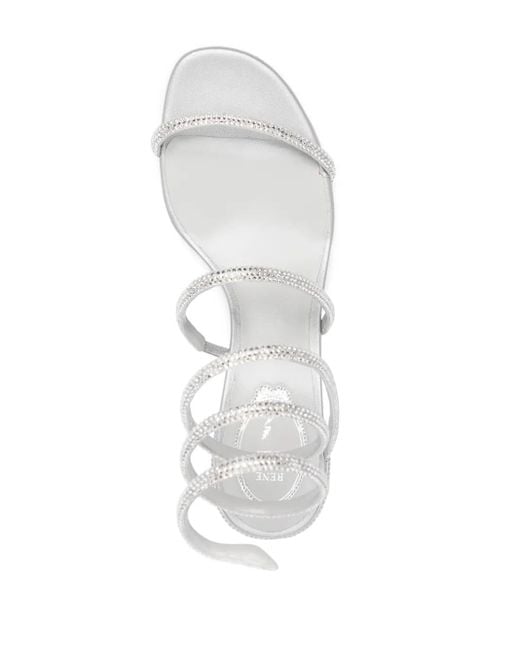 Sandali Con Decorazione Cleo di Rene Caovilla in White