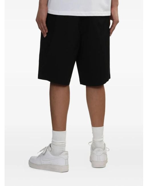 KTZ Black Logo-Patch Shorts for men