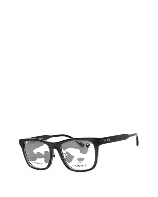 Lacoste Black Rectangle-Frame Glasses for men