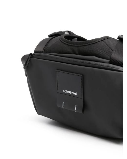 Côte&Ciel Black Laptop-Pocket Backpack