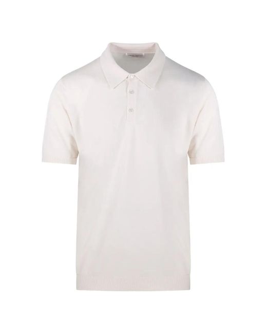Roberto Collina White Short-Sleeve Polo Shirt for men