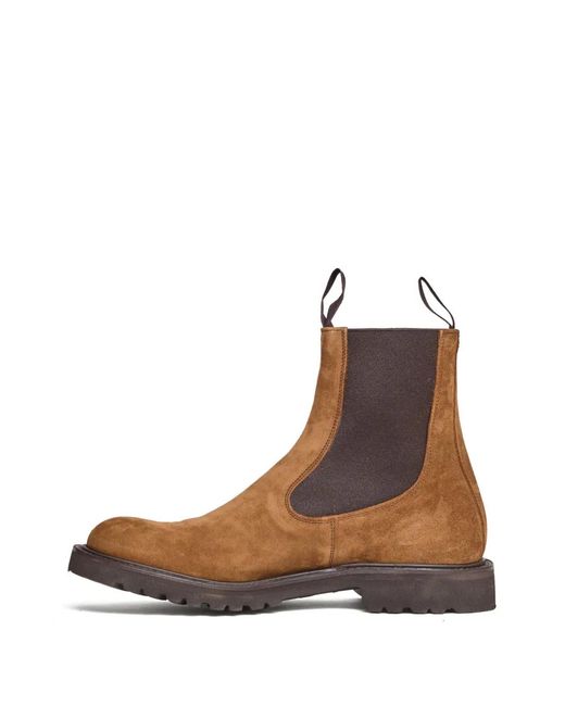 Tricker's Brown Stephen Pull-Tab Boots for men