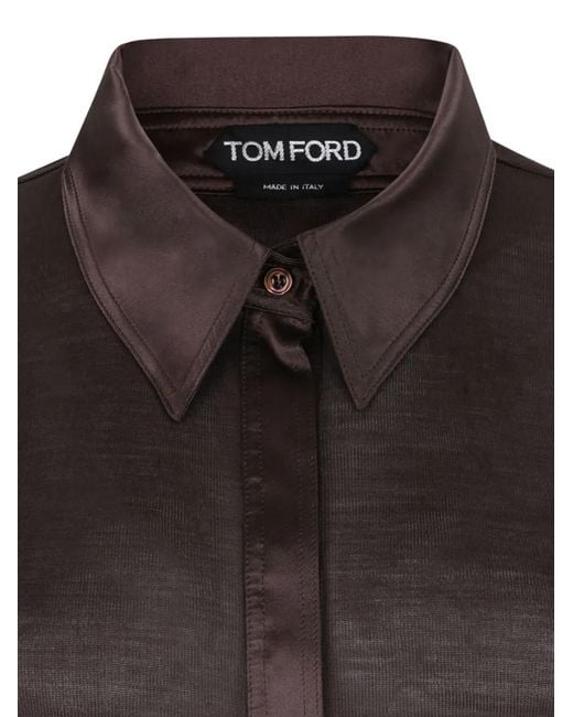 Tom Ford Black Silk Blouse