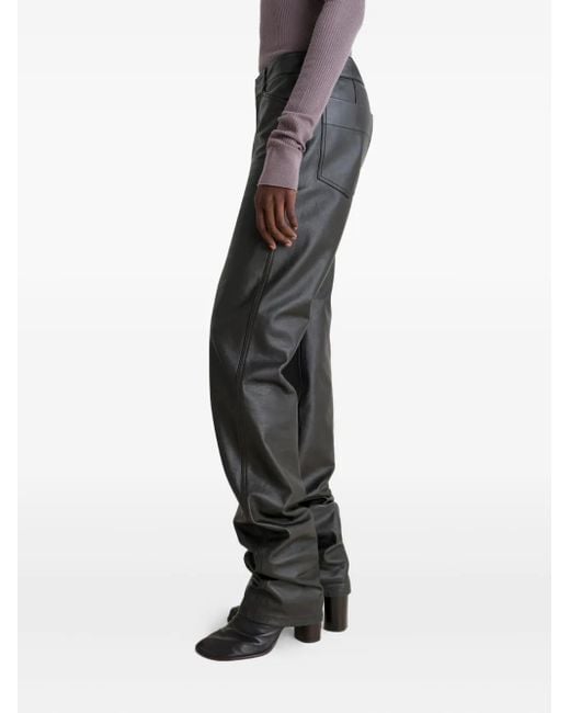 Lemaire Twisted レザーパンツ Gray
