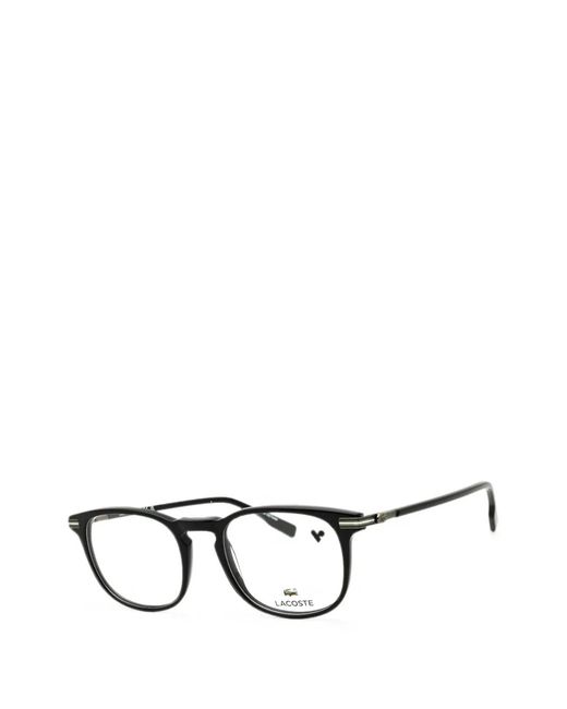 Lacoste Black Round-Frame Glasses for men