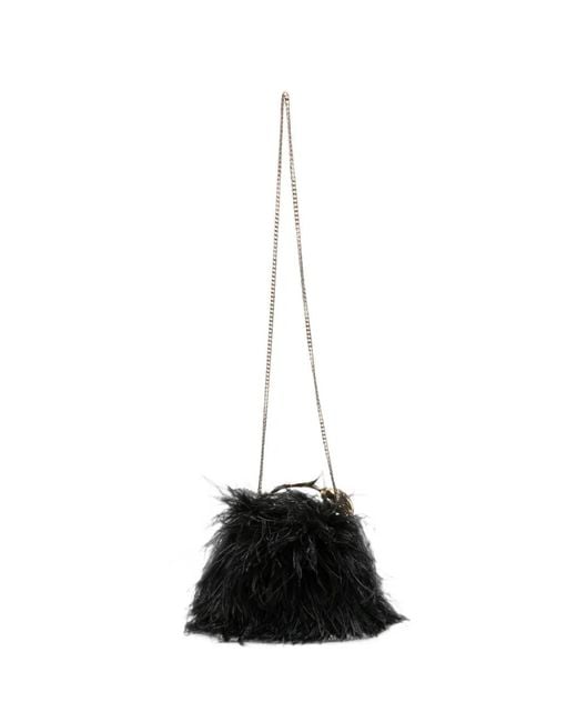 Erdem White Mini Bloom Feather Tote Bag