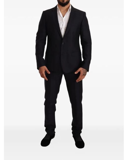 Dolce & Gabbana Black Martini Slim-Fit Suit for men