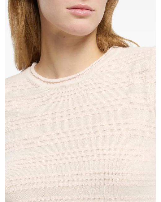 Barrie White Striped Top