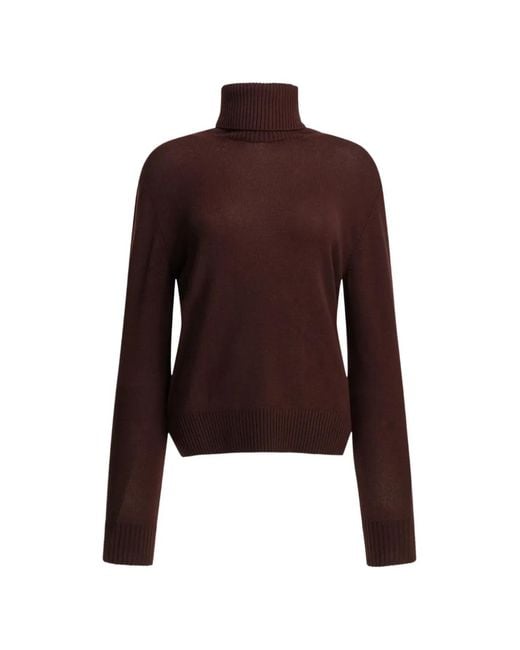 Semler Brown Roll-Neck Cashmere Sweater