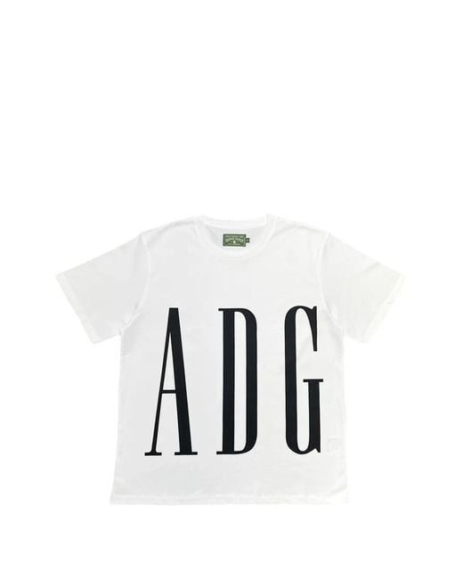 DENIM TEARS White Logo-Print Short-Sleeve T-Shirt for men