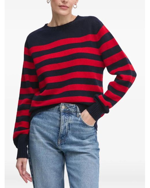 Barbour Red Striped Sweater