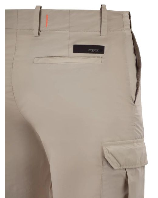 Rrd Gray Buttoned Cargo Shorts for men