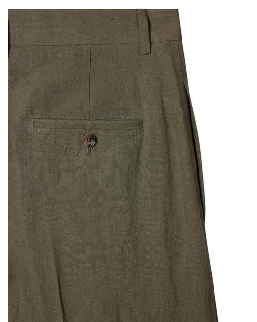 Paul Smith Green Button Pleated Trousers