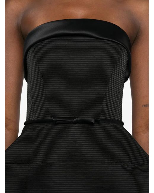 Viktor & Rolf Strapless Avondjurk in het Black