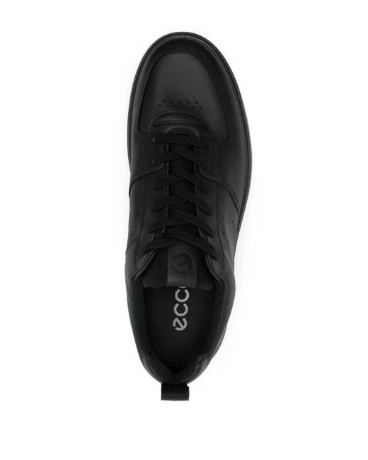 Ecco Black Street7 20 Leather Sneakers for men