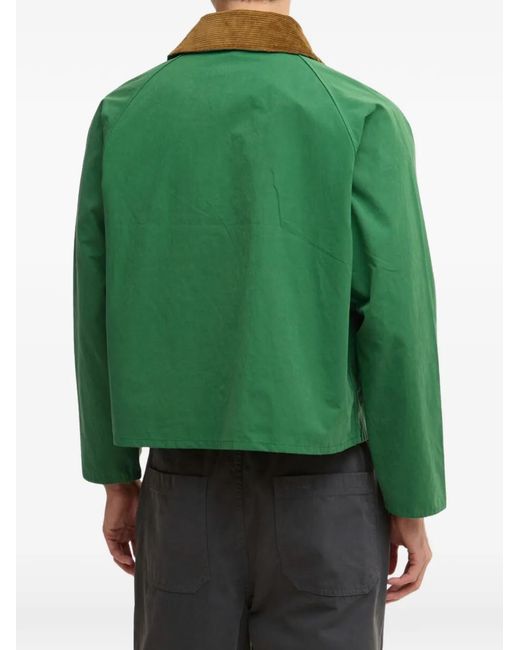 Barbour Green Spey Oversized Jacket for men