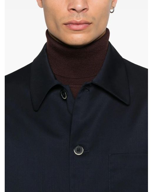 Giacca Con Tasca Applicata di Barena in Black da Uomo