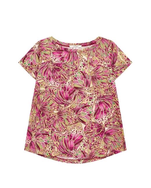 Maliparmi Pink Summer Nomade Shell-Patterned T-Shirt