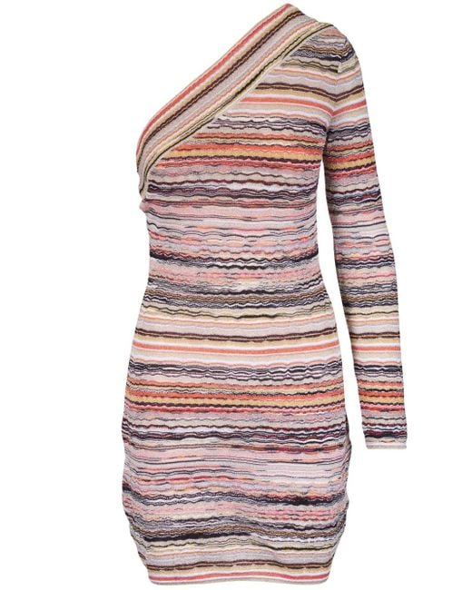 Minidress A Strisce di Missoni in Red