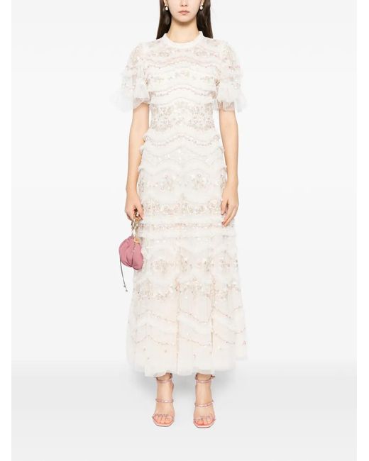 Needle & Thread Natural Marina Gown