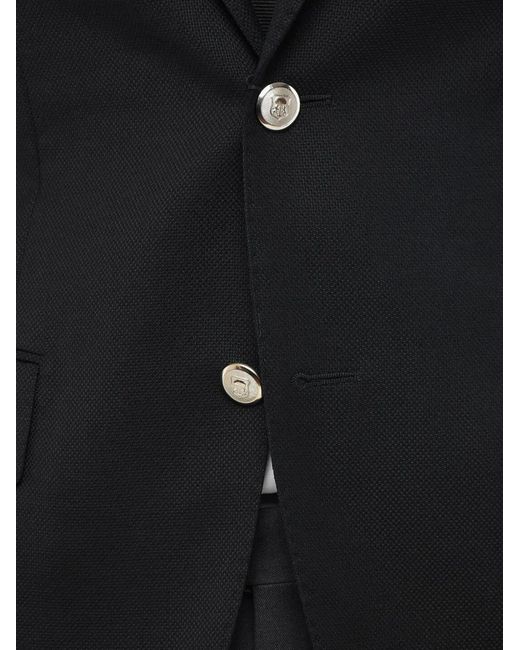Corneliani Black Notch-Lapel Blazer for men