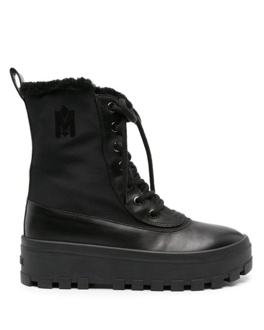 Mackage Black Hero-w Shearling-lined Ankle Boots