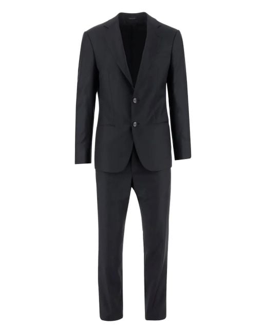 Giorgio Armani Black Cashmere Two Pieces Suit for men