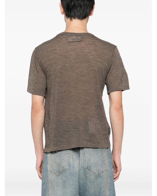 MM6 by Maison Martin Margiela Gray Wool T-Shirt for men