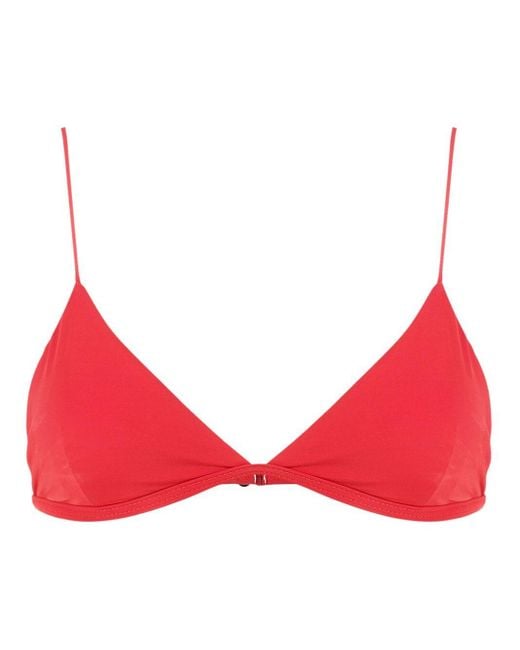 Haight Olivia Triangle Bikini Top in Red | Lyst
