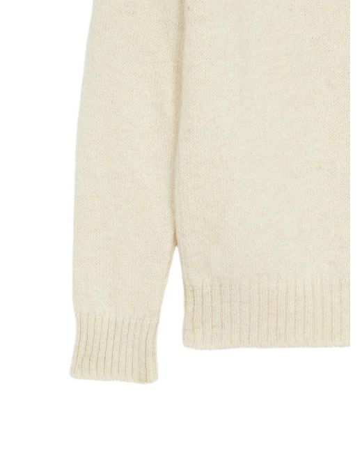 Fortela White Marco Crew-Neck Sweater for men