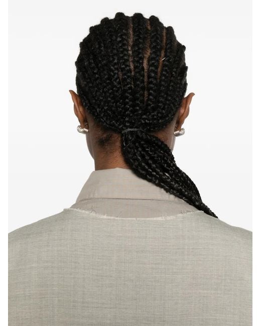 SONIA CARRASCO Gray Raw-Hem Vest