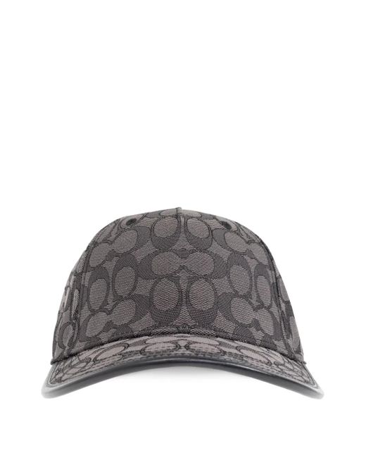 COACH（コーチ） キャップ　オールオーバー ロゴ グレー COACH キャップ アウトレット 帽子 レディース メンズ 帽子