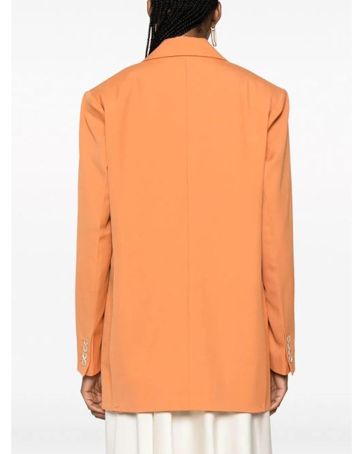 Rodebjer Orange Blazer Vera À Simple Boutonnage