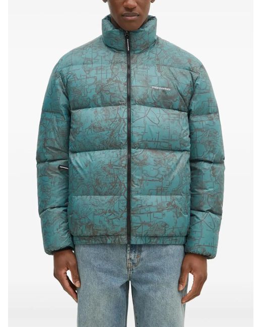Thisisneverthat Blue Pertex Down Jacket for men