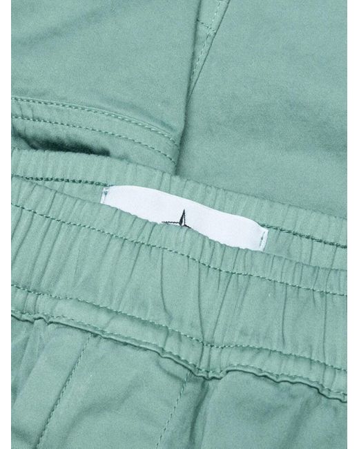 Stone Island Green Cargo Patch-Pocket Trousers for men