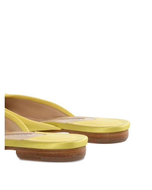 Mules di Manolo Blahnik in Yellow