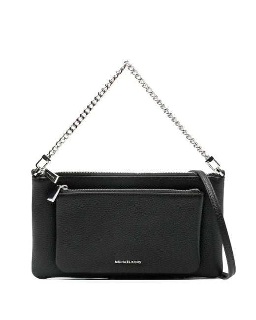Michael Kors Black Chain-Strap Shoulder Bag