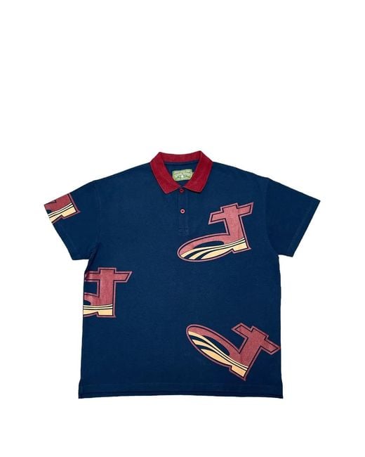 DENIM TEARS Blue Dt Pique Polo Shirt for men