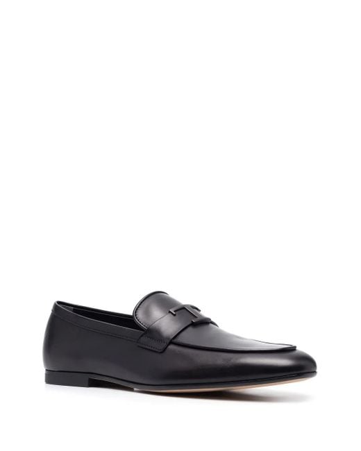 Tod's Black Flat Shoes for men