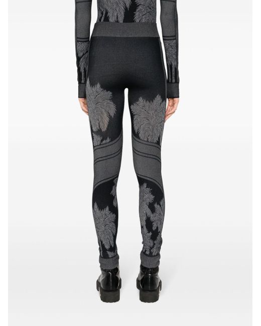 Palm Angels Black Palm Base Layer Ski leggings