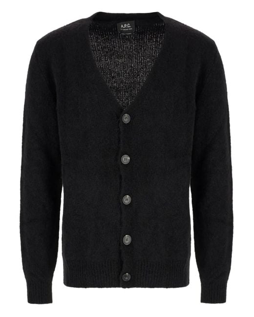 A.P.C. Vest Met V-Hals in het Black voor heren