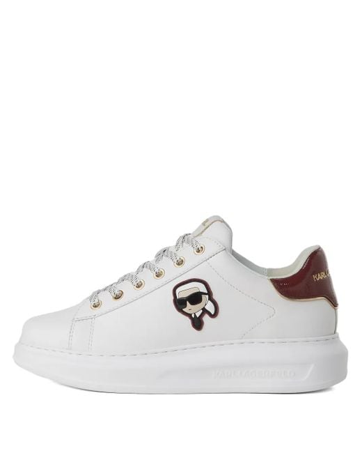 Baskets En Cuir Karl Lagerfeld en coloris White