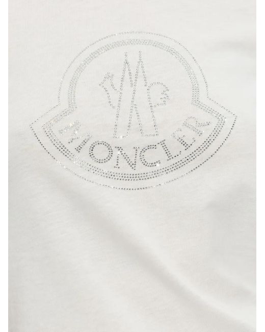 Moncler White T-Shirts