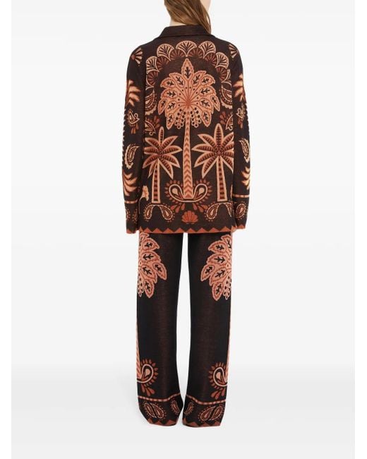 Alanui Brown Wild Wonder Shirt