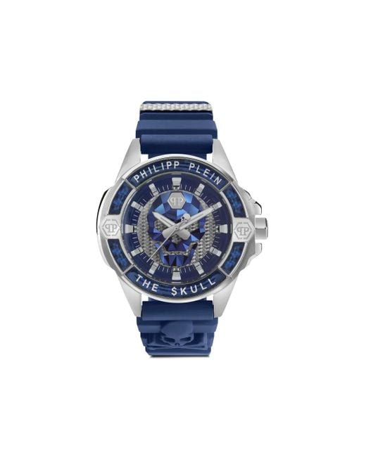 Reloj The $kull de 44 mm Philipp Plein de hombre de color Blue