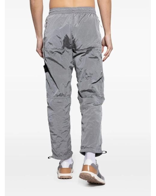 Stone Island Gray Regular Fit Joggers Nylon Metal for men